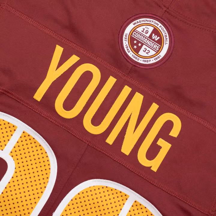 Chase Young #99 Washington Commanders Nike Vapor Limited NFL Jersey Red view 4