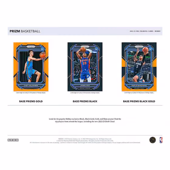 2022/23 Panini Prizm Basketball NBA Hobby Box view 3