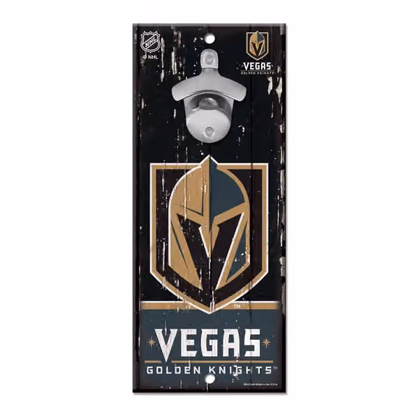 Vegas Golden Knights NHL Bottle Opener Sign view 1
