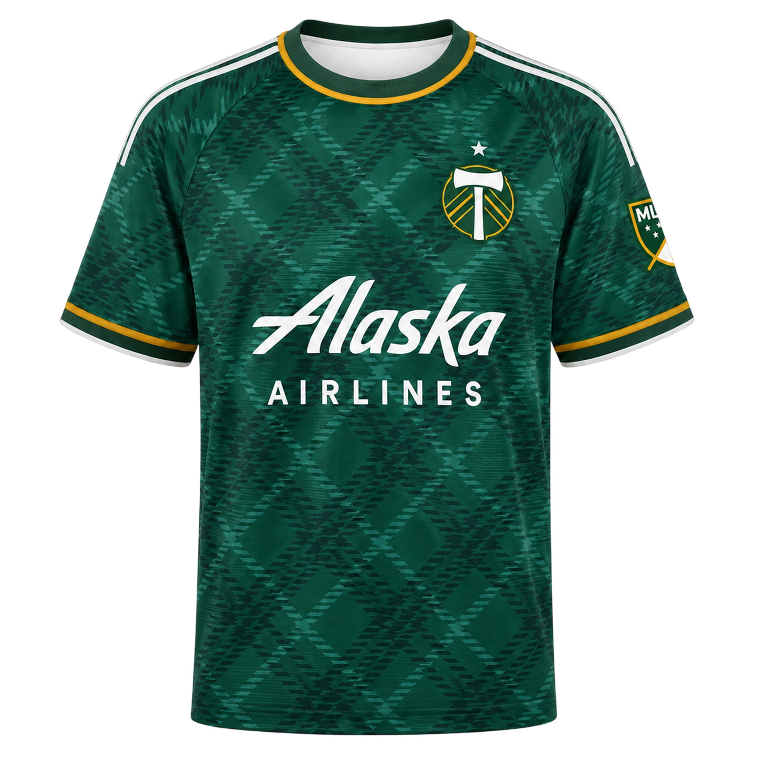 Portland Timbers Home Jersey Brilliant Green Argyle