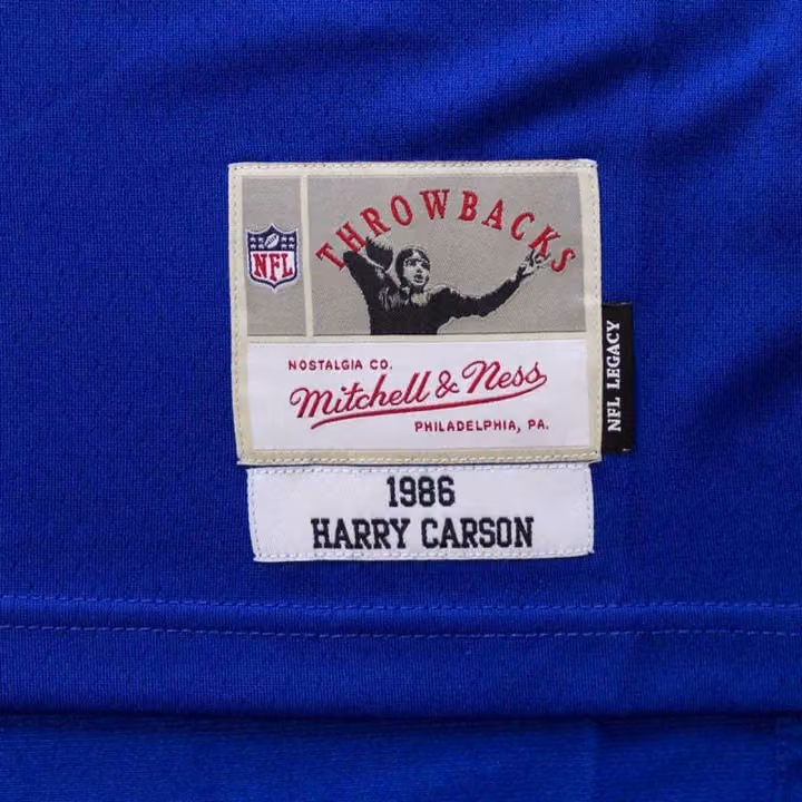 Harry Carson #53 New York Giants Legacy Throwback NFL Jersey Blue view 4