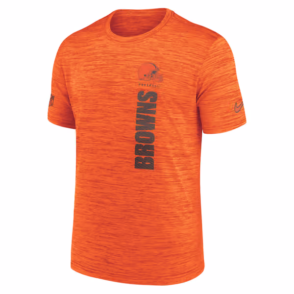 Cleveland Browns 2024 NFL Sideline Nike Velocity Performance T-Shirt Orange view 1