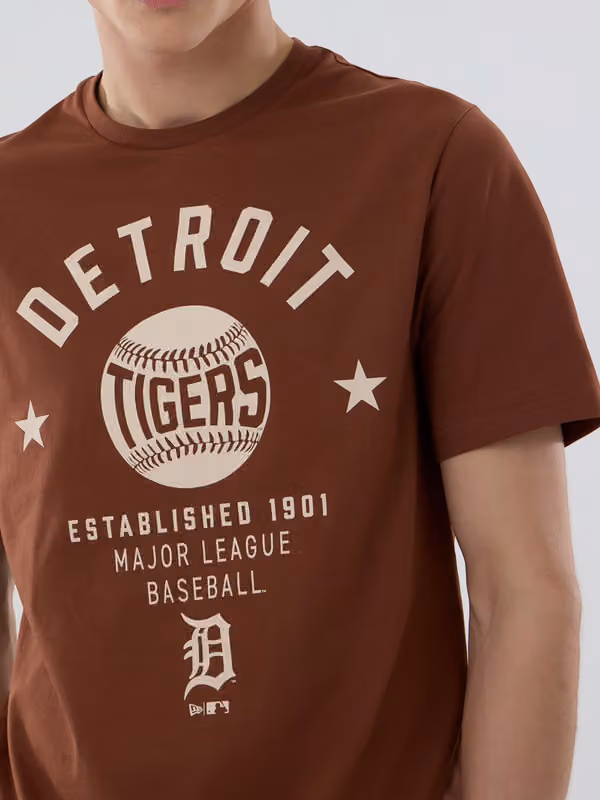 Detroit Tigers Baseball MLB T-Shirt Brown view 3
