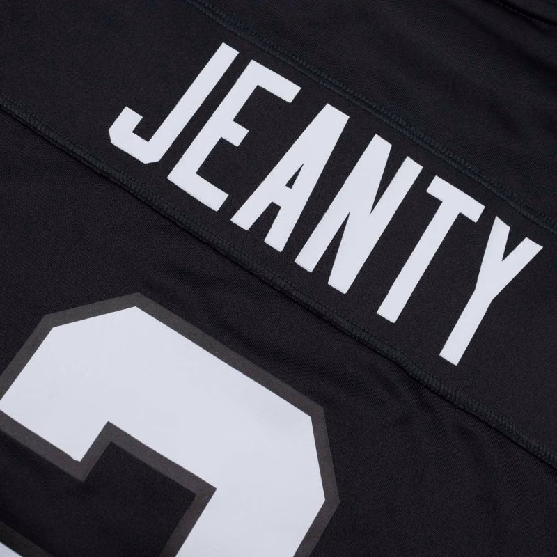 Ashton Jeanty #2 Las Vegas Raiders Nike Game NFL Jersey Black view 4