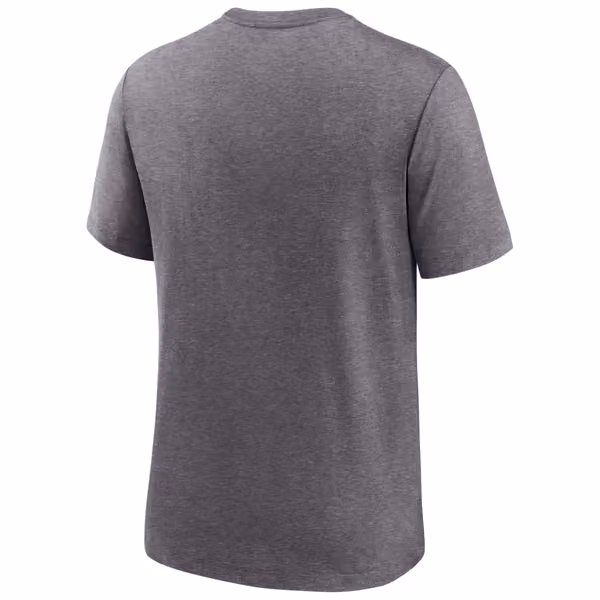 Pittsburgh Steelers Distressed Historic Nike Tri-Blend NFL T-Shirt Gray view 2