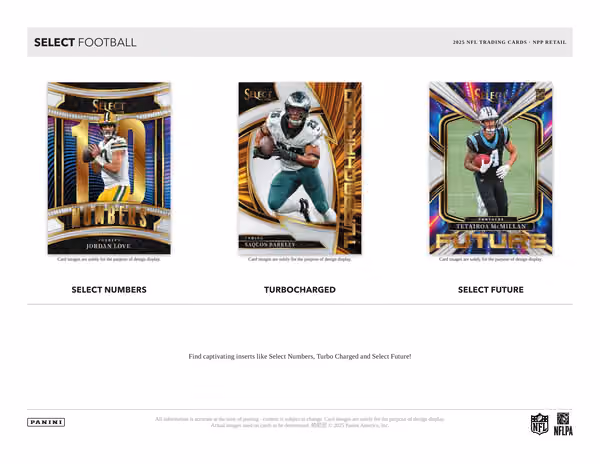 2025 Panini Select Football NFL Blaster Box view 5