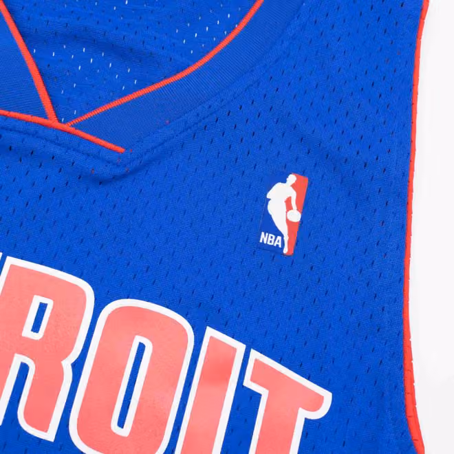 Rasheed Wallace #30 Detroit Pistons 2003-04 Swingman NBA Jersey Blue view 5