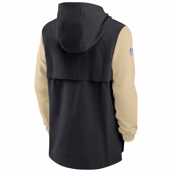 New Orleans Saints On-Field 2022 NFL Sideline Nike Lightweight Player Jacket view 3