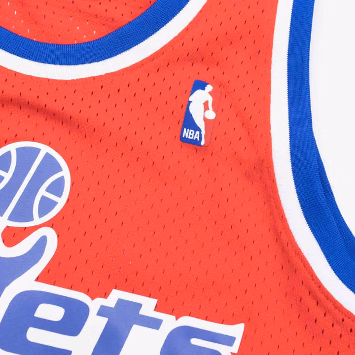 Chris Webber #2 Washington Bullets 1994-95 Swingman NBA Jersey Red view 5