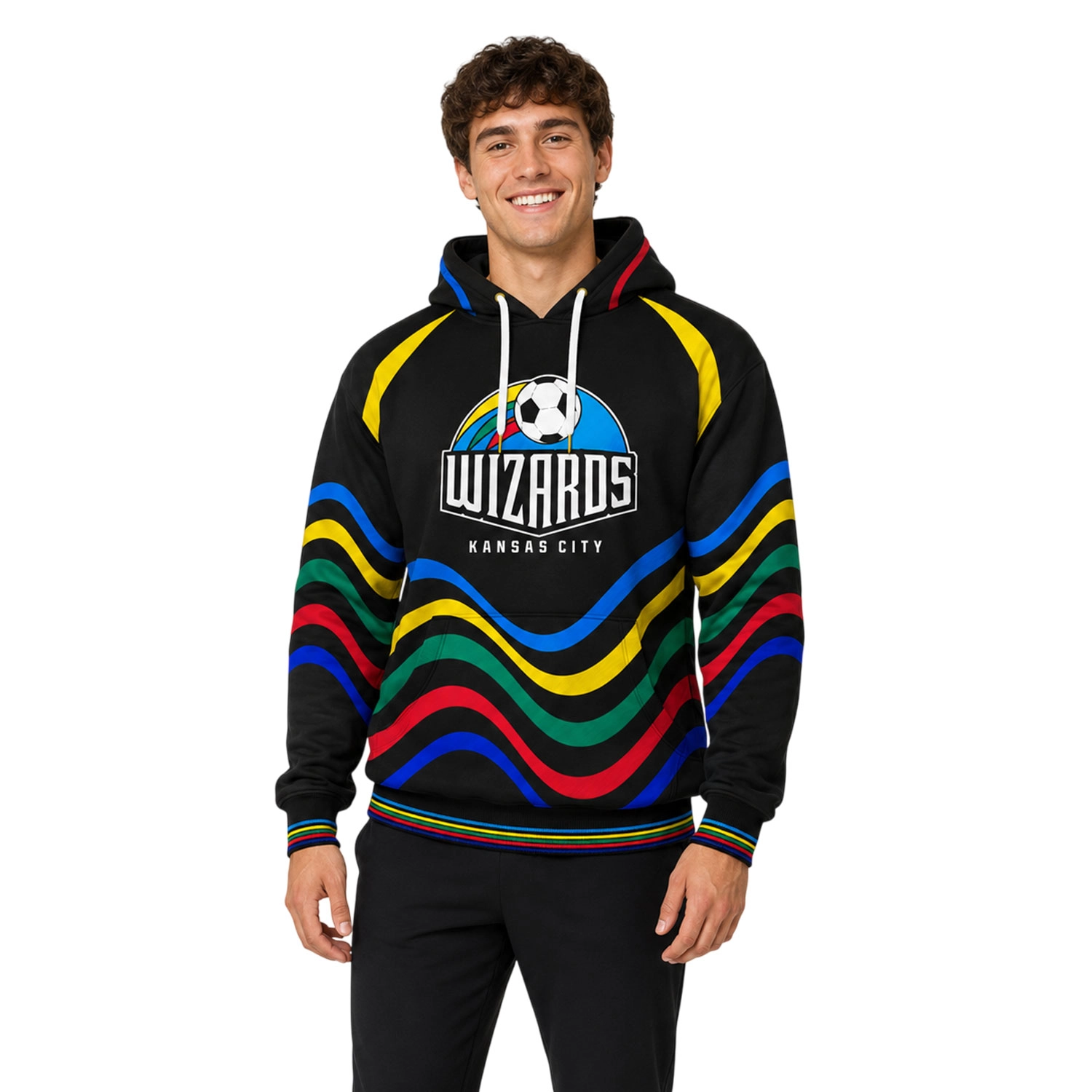Sporting KC MLS Hoodie Elite Wizards Wave Graphic