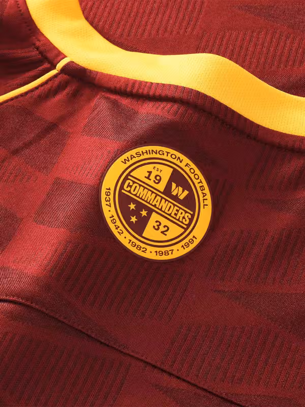 Washington Commanders 2026 Football x Football NFL Fan Jersey Burgundy view 7