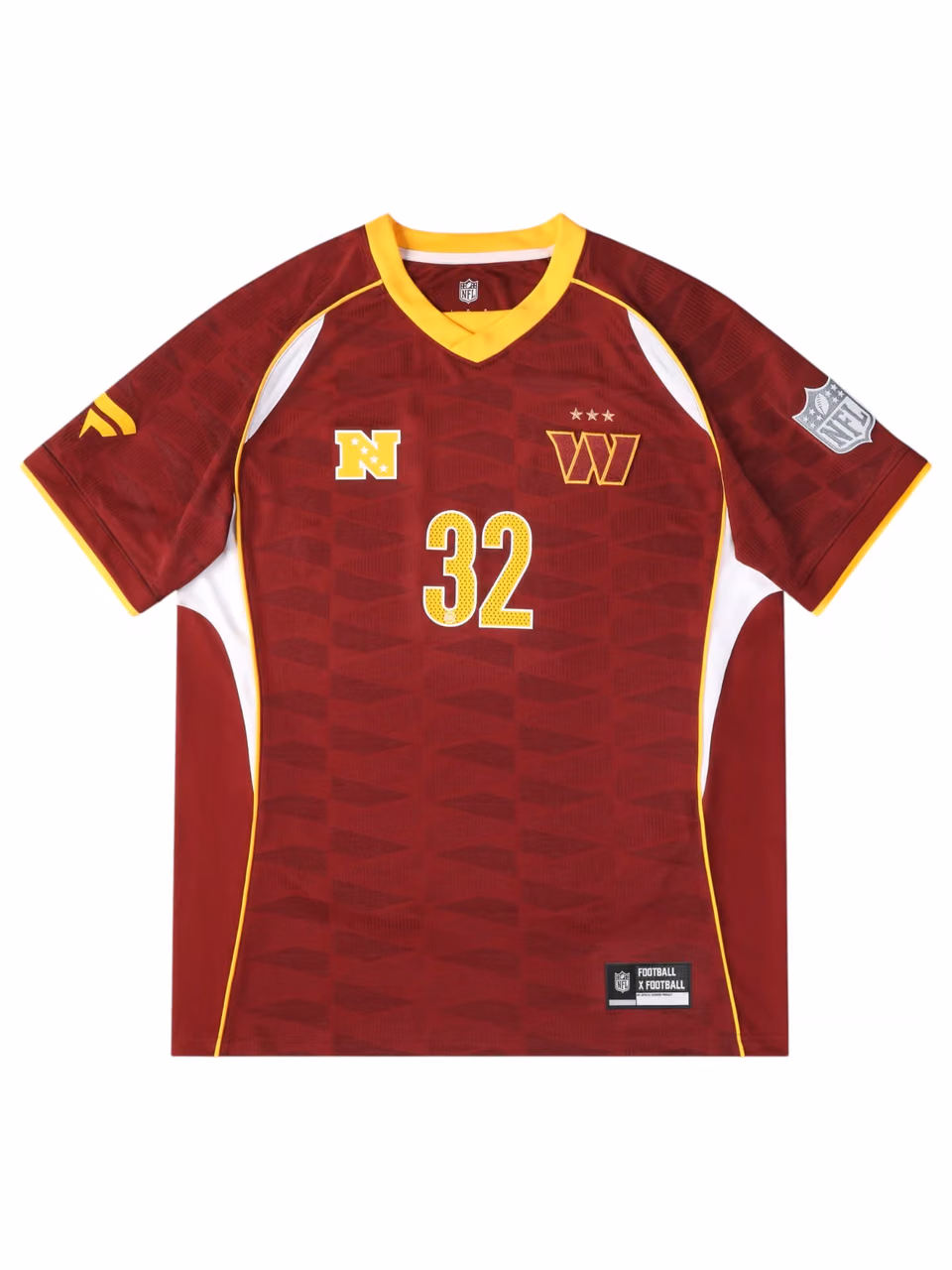 Washington Commanders 2026 Football x Football NFL Fan Jersey Burgundy view 1