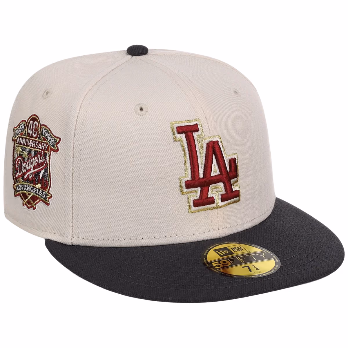 Los Angeles Dodgers MLB Smoke 'n Merlot New Era 59FIFTY front view