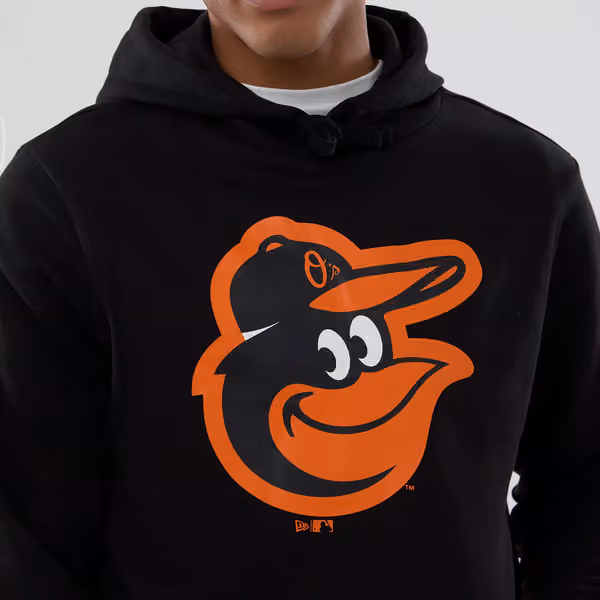 Baltimore Orioles Team Logo MLB Hoodie Black view 3
