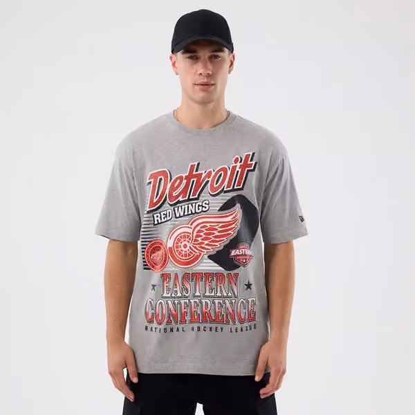 Detroit Red Wings Sport Classics Oversized NHL T-Shirt Gray view 1