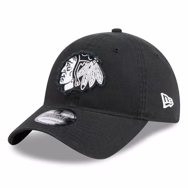 Chicago Blackhawks NHL Stamp 9TWENTY Adjustable Cap Black product photo