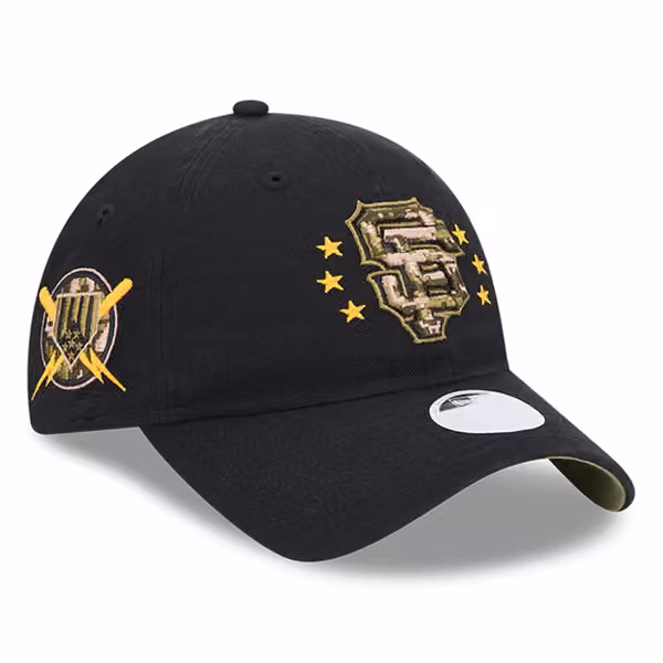 San Francisco Giants 2024 MLB Armed Forces New Era Women's 9TWENTY Cap Black product photo