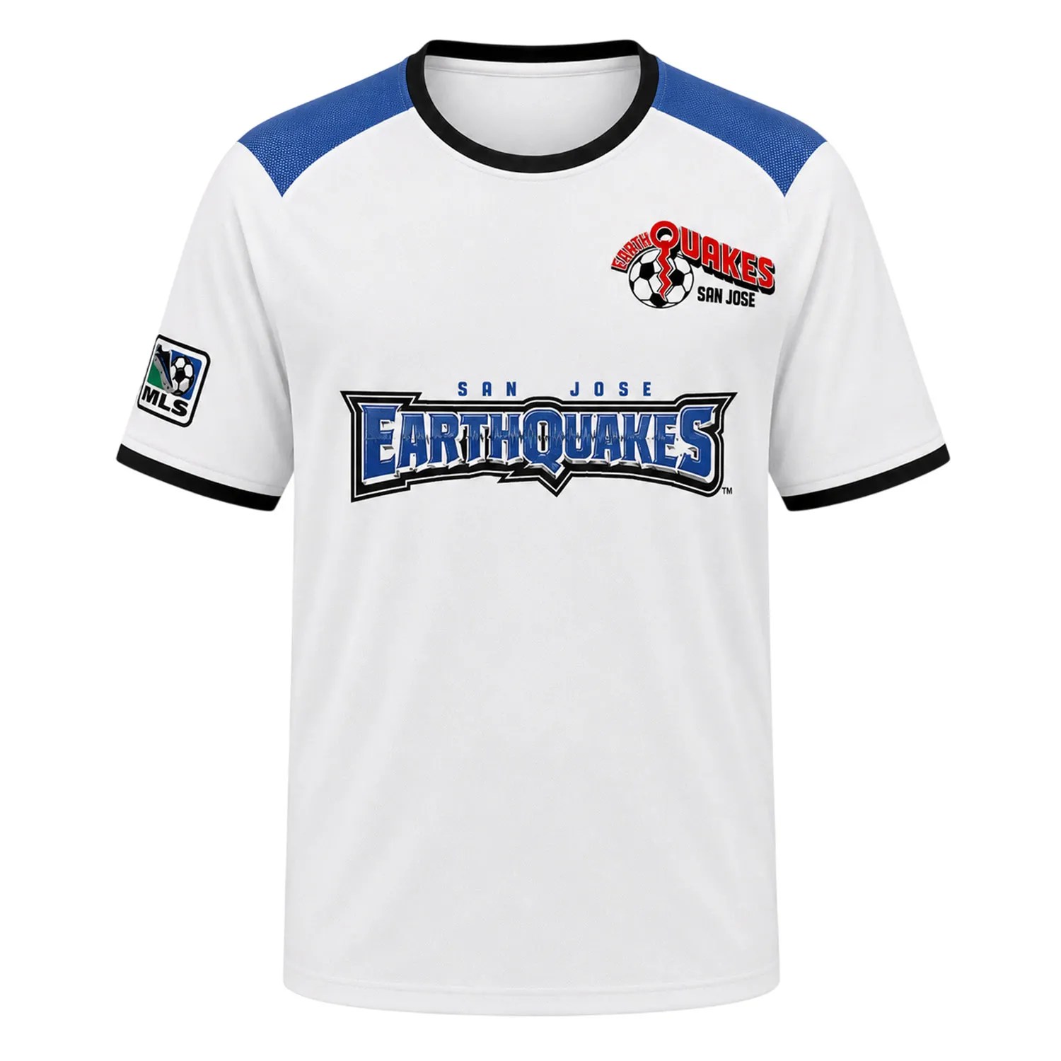 Leroux Earthquakes 2026 White Jersey - Bold Name & Number