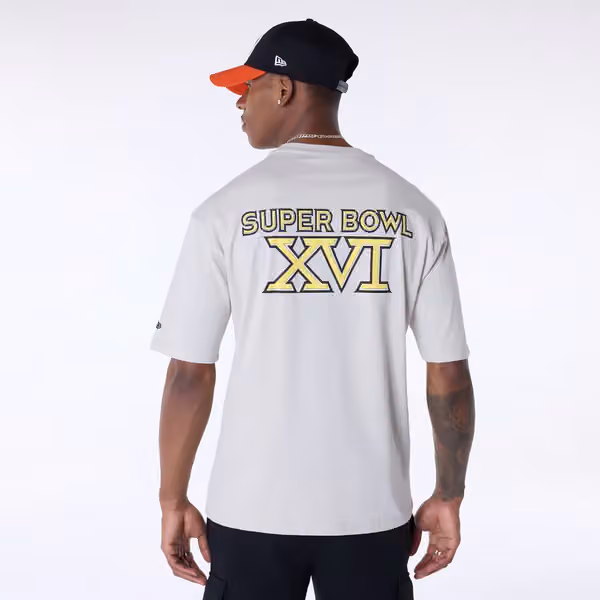 Cincinnati Bengals Super Bowl XVI Oversized NFL T-Shirt Cream view 1