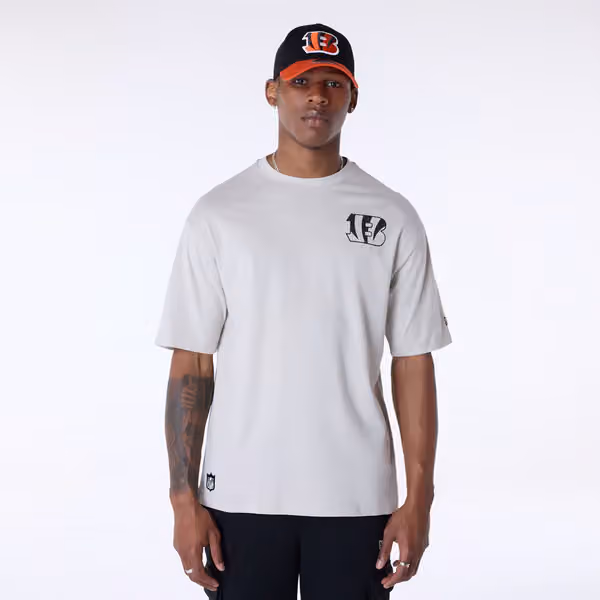 Cincinnati Bengals Super Bowl XVI Oversized NFL T-Shirt Cream view 2
