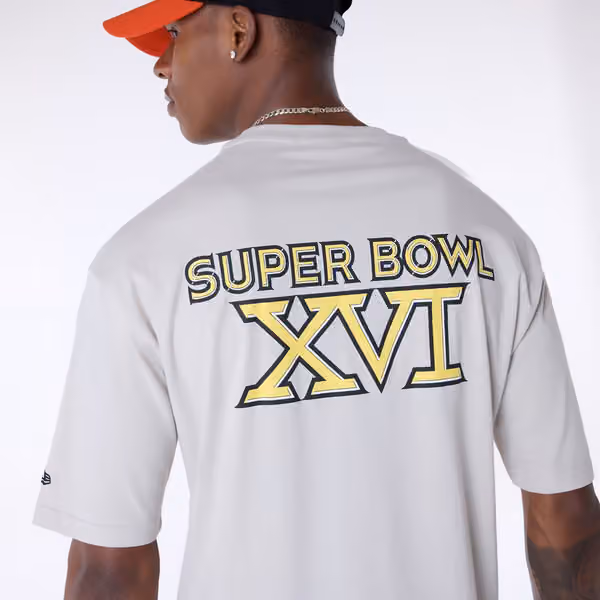 Cincinnati Bengals Super Bowl XVI Oversized NFL T-Shirt Cream view 3