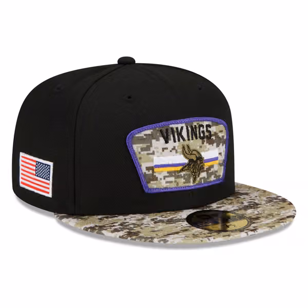 Minnesota Vikings 2021 NFL On-Field Salute to Service New Era 59FIFTY Fitted Cap product photo