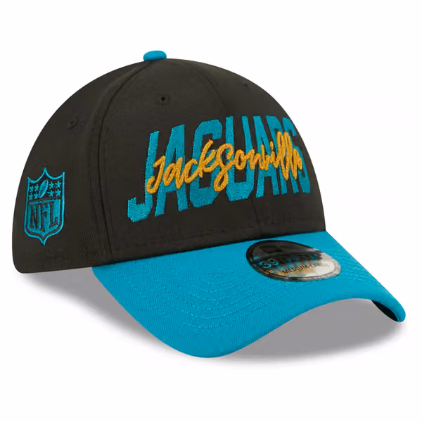 Jacksonville Jaguars Official 2022 NFL Draft New Era 39THIRTY Flex Cap product photo