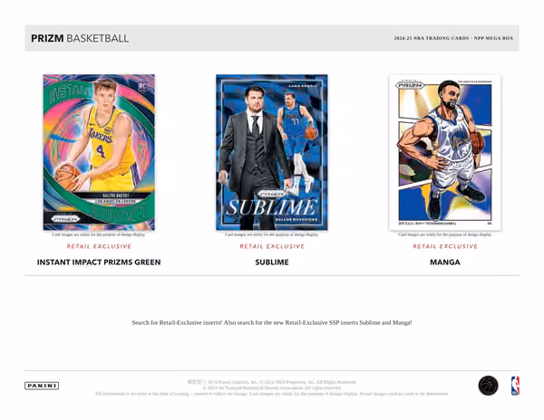 2024/25 Panini Prizm Basketball NBA Mega Box view 4