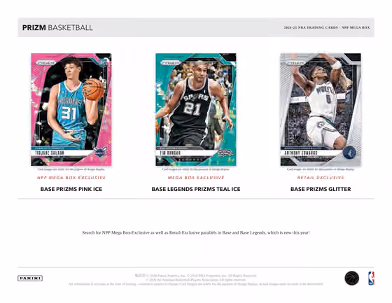 2024/25 Panini Prizm Basketball NBA Mega Box view 3