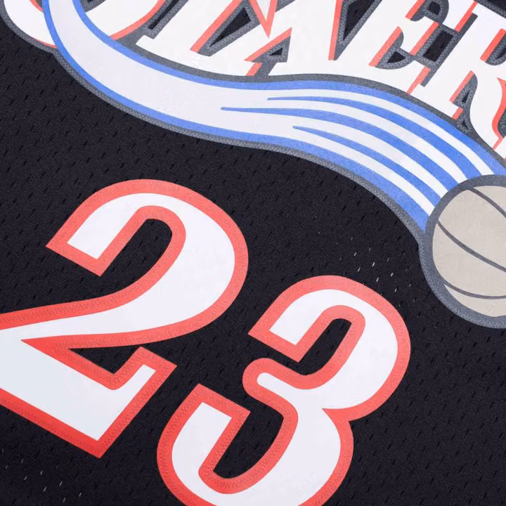 Lou Williams #23 Philadelphia 76ers 2005-06 Mitchell & Ness Swingman NBA Jersey Black view 4