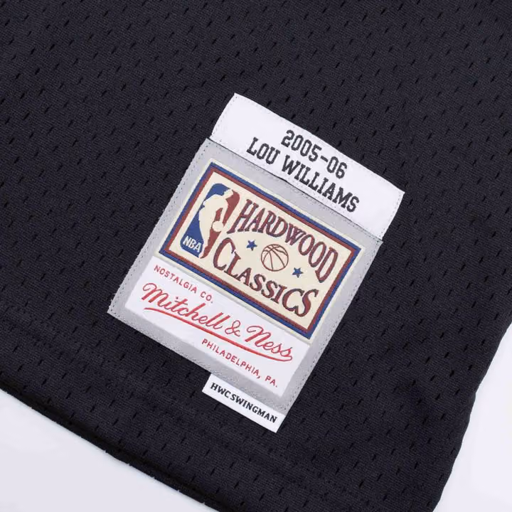 Lou Williams #23 Philadelphia 76ers 2005-06 Mitchell & Ness Swingman NBA Jersey Black view 3