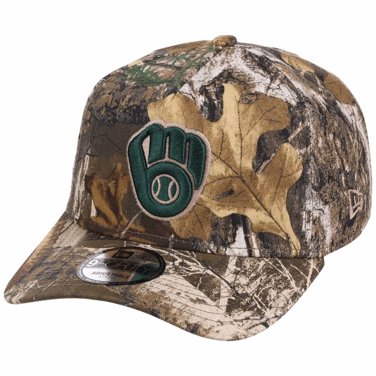 Milwaukee Brewers MLB Realtree FASHION CORE New Era 9FORTY A-Frame detail view