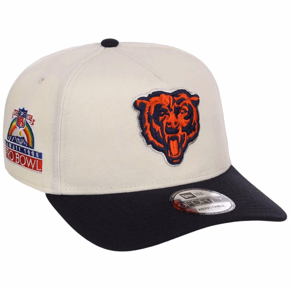 Chicago Bears NFL Chrome OTC New Era 9FORTY A-Frame front view