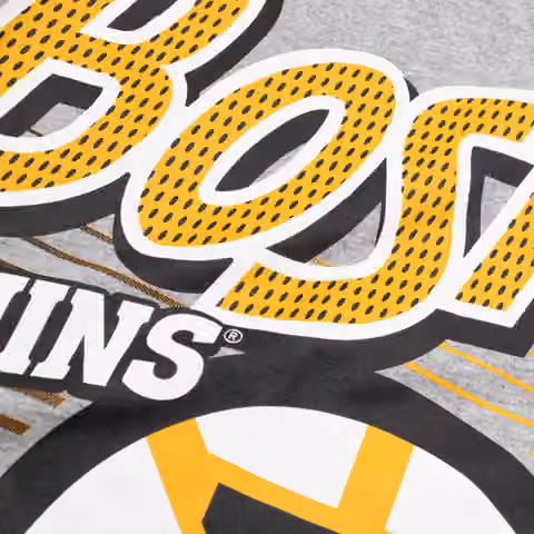 Boston Bruins Sport Classics Oversized NHL T-Shirt Gray view 6