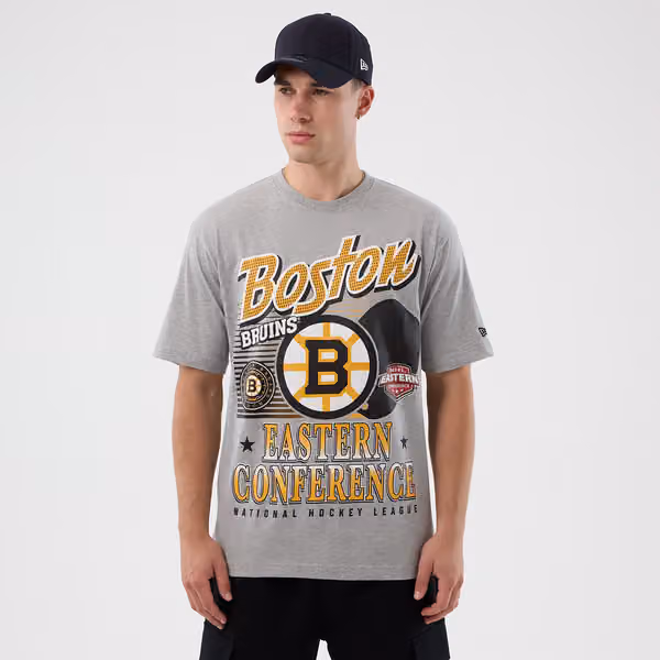 Boston Bruins Sport Classics Oversized NHL T-Shirt Gray view 1