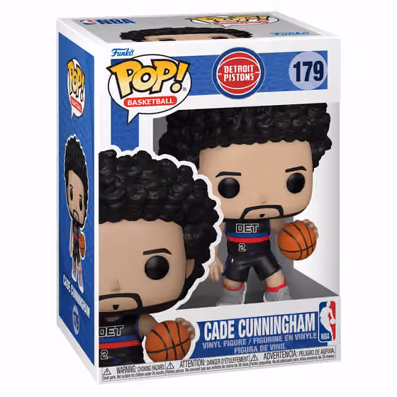 Funko POP! #179 Cade Cunningham Detroit Pistons Vinyl NBA Figure view 1