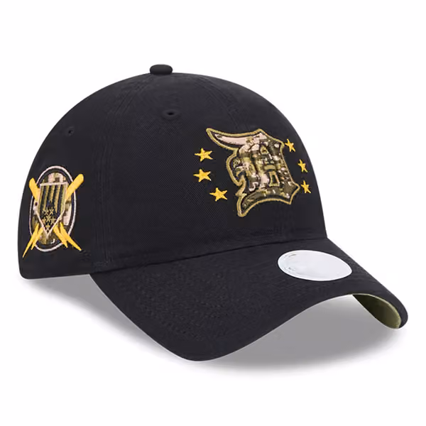 Detroit Tigers 2024 MLB Armed Forces New Era Women's 9TWENTY Cap Black product photo
