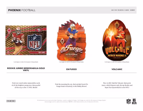 2021 Panini Phoenix Football Hobby Box NFL view 4