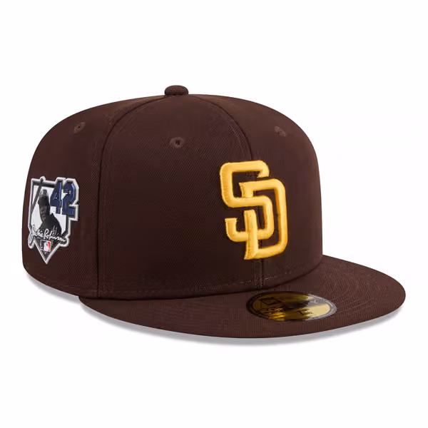 San Diego Padres 2026 Jackie Robinson Day 59FIFTY Fitted Cap Brown product photo