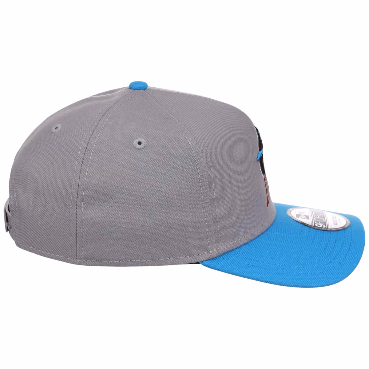 Miami Marlins MLB Gray OTC FASHION CORE New Era 9FORTY A-Frame detail view