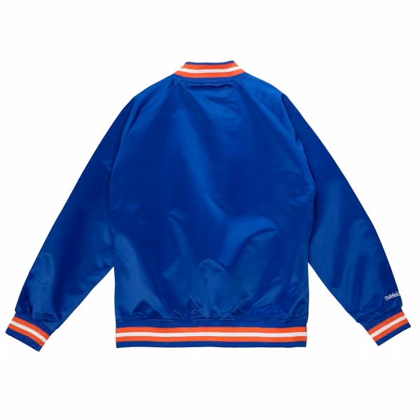 Denver Broncos Mitchell & Ness Lightweight Satin NFL Jacket Blue view 2