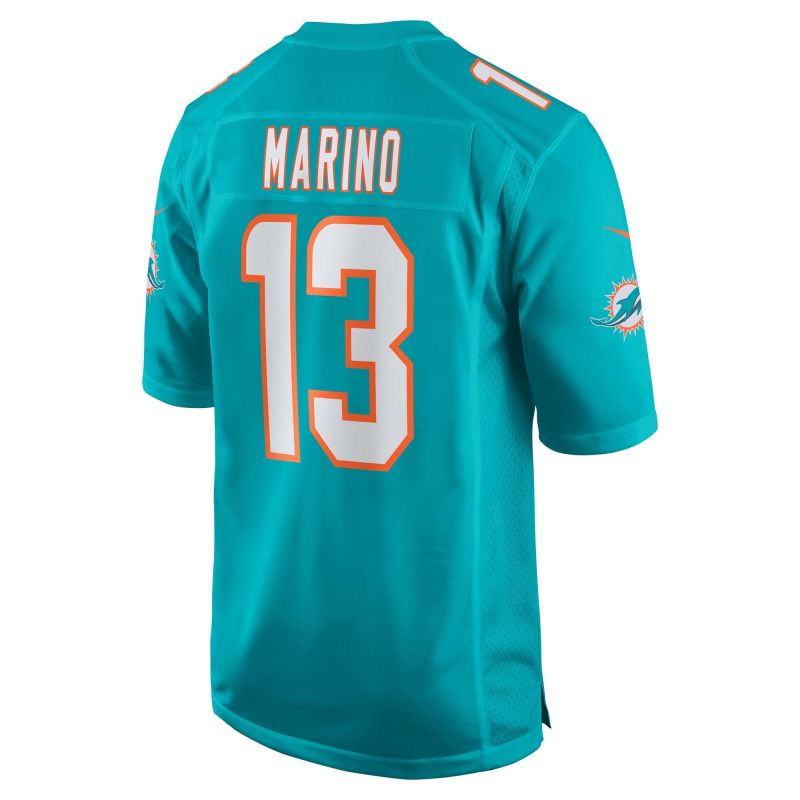 Dan Marino #13 Miami Dolphins Nike Game NFL Jersey Aqua view 2