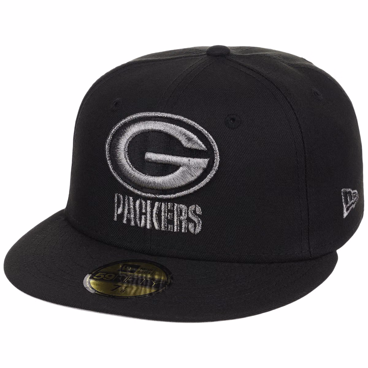 Green Bay Packers NFL Liquid Titanium New Era 59FIFTY detail view
