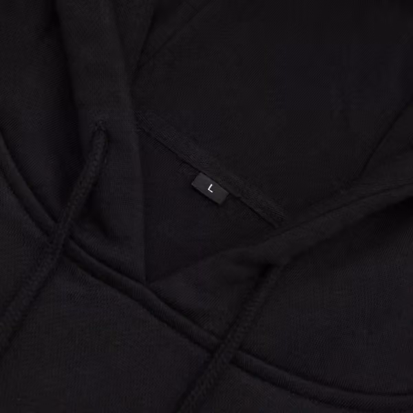 Logo Hoodie Black view 3