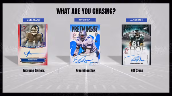 2025 Topps Signature Class Football NFL Hobby Box view 4
