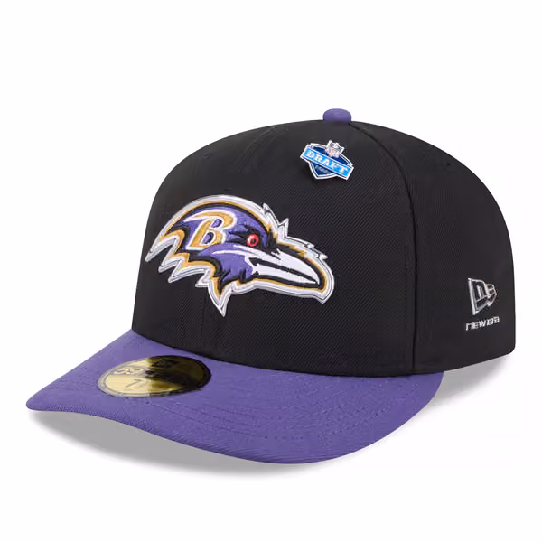 Baltimore Ravens 2026 NFL Draft Pre-Curved 59FIFTY Fitted Cap product photo