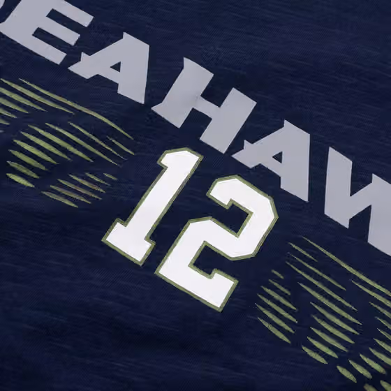 Seattle Seahawks 2025 Rivalries Dri-FIT Slub NFL T-Shirt Navy view 3
