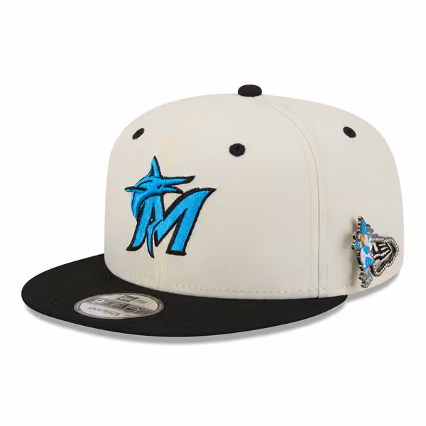 Miami Marlins Mascot Pin 9FIFTY Snapback Cap product photo