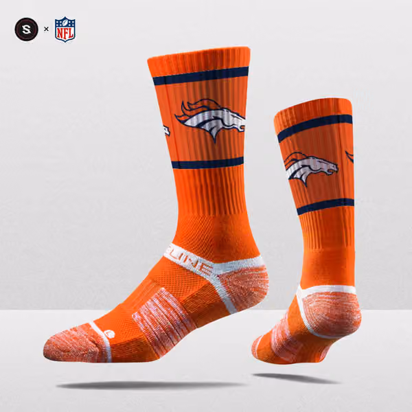 Denver Broncos Strideline Premium NFL Crew Socks view 1