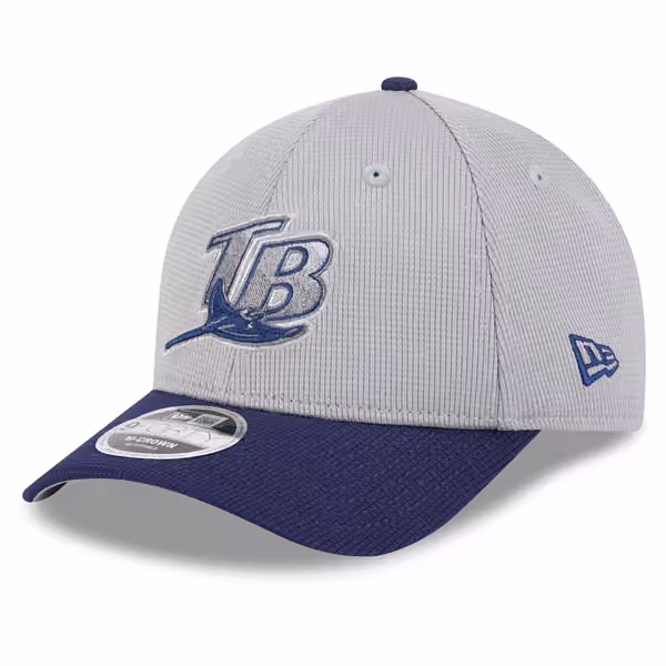 Tampa Bay Rays Colorway 2025 MLB Batting Practice 9FORTY M-Crown Snapback Cap Gray product photo